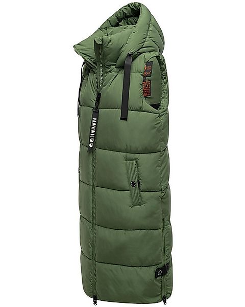 Navahoo Steppweste Schnuffelchen (1-tlg) warme Damen Outdoor-Weste lang mit günstig online kaufen