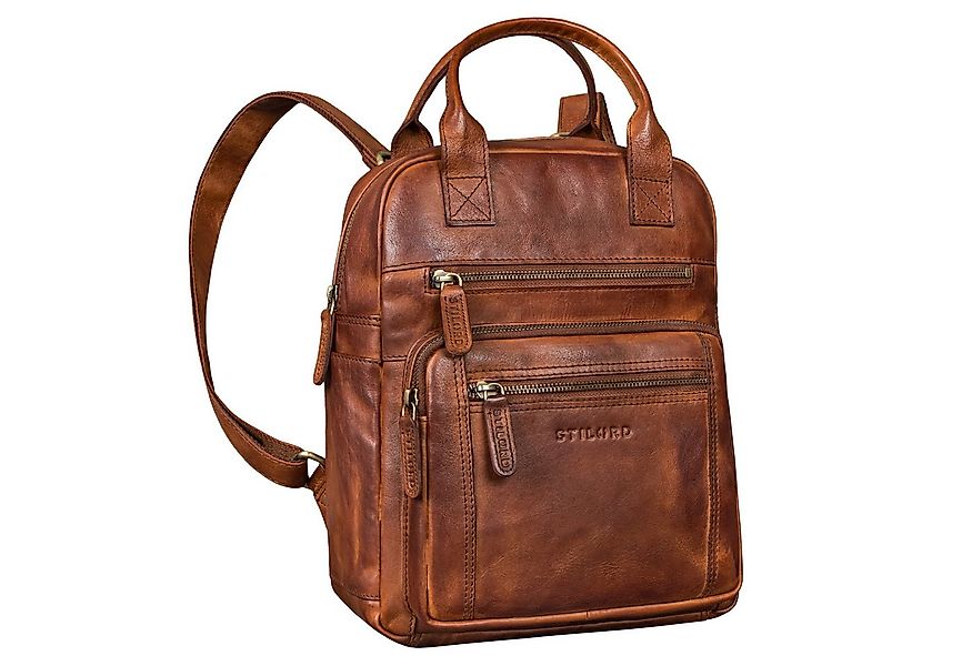 STILORD Cityrucksack "Zane" Freizeit-Rucksack Damen Leder Mittel-Groß günstig online kaufen