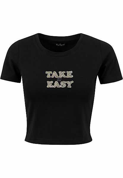 Miss Tee T-Shirt "Miss Tee Damen Take It Daisy Cropped Tee" 1 Stk. günstig online kaufen