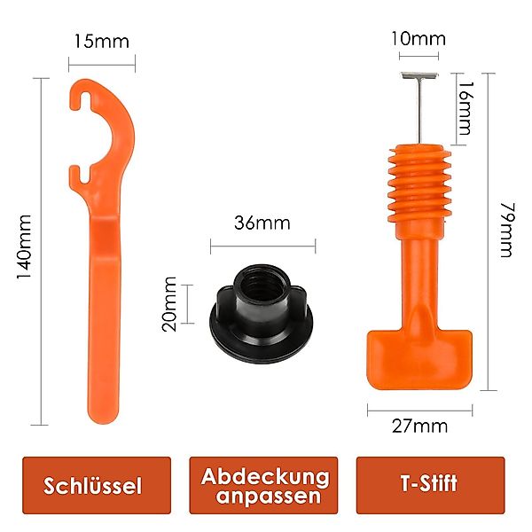 Clanmacy Verlegeset 110x Fliesen Fliesenkreuz Level günstig online kaufen