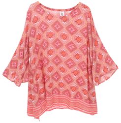 Guru-Shop Longbluse Tunika mit Trompetenärmeln für günstig online kaufen