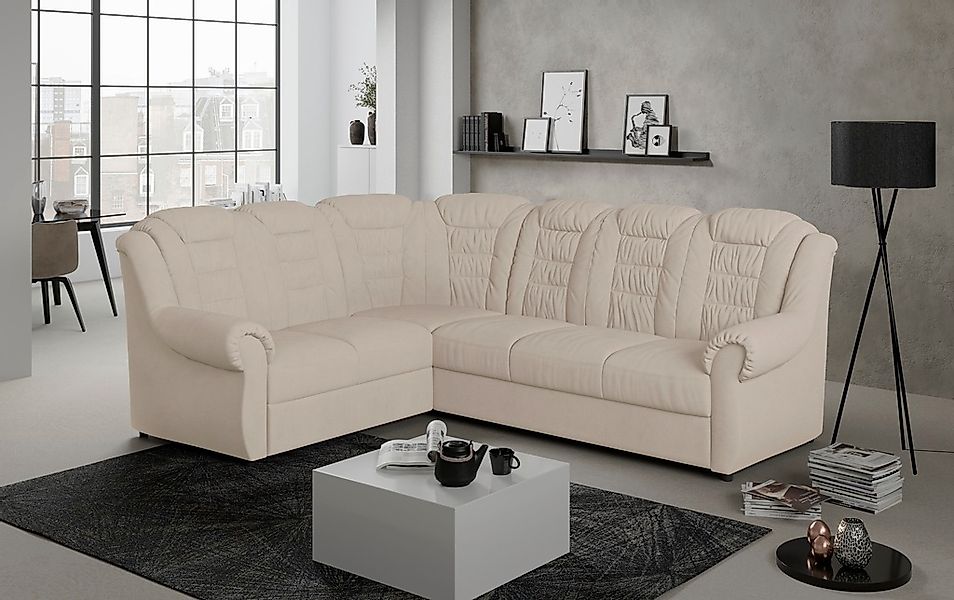 Home affaire Ecksofa »Boston L-Form«, mit hoher Rückenlehne, wahlweise mit günstig online kaufen