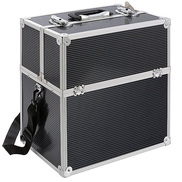 Arebos Kosmetikkoffer 26L, inkl. Tragegurt, Aluminium, günstig online kaufen