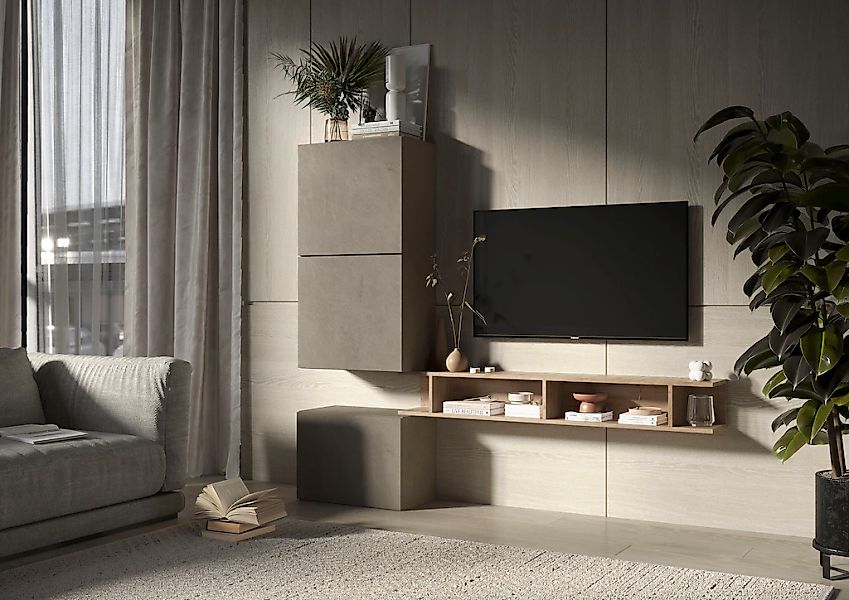 INOSIGN Wohnwand "Infinity, 4tlg. Breite 180 cm, Höhe variabel, Wohnwand" S günstig online kaufen