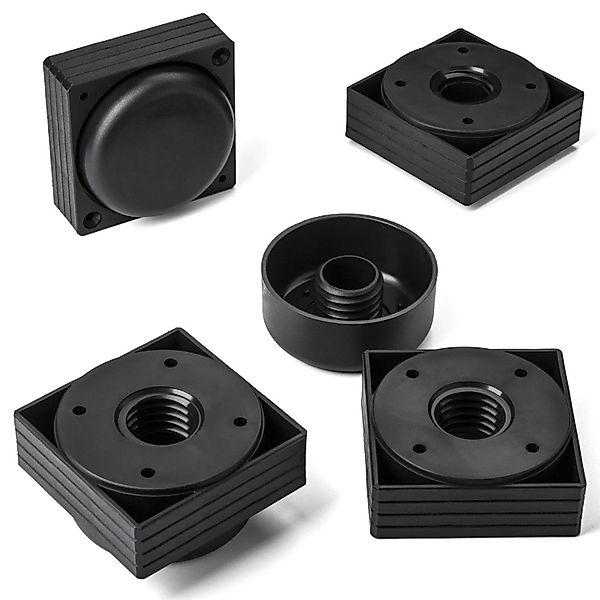 SOTECH Möbelfüße HOTEL Eckig Klein 60 x 60 mm Höhenverstellbar von 25 Bis 3 günstig online kaufen