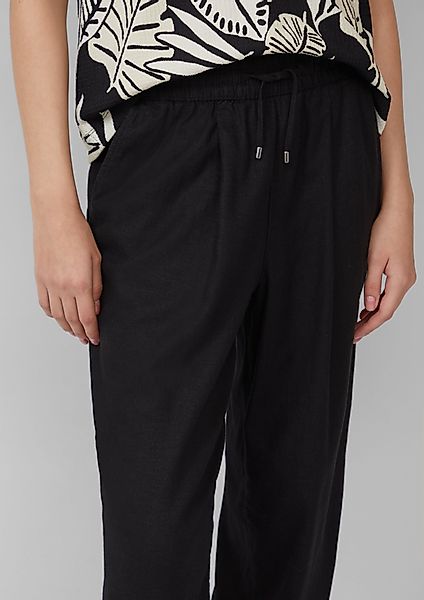 s.Oliver Stoffhose Leichte Leinenmix-Hose mit Elastikbund günstig online kaufen