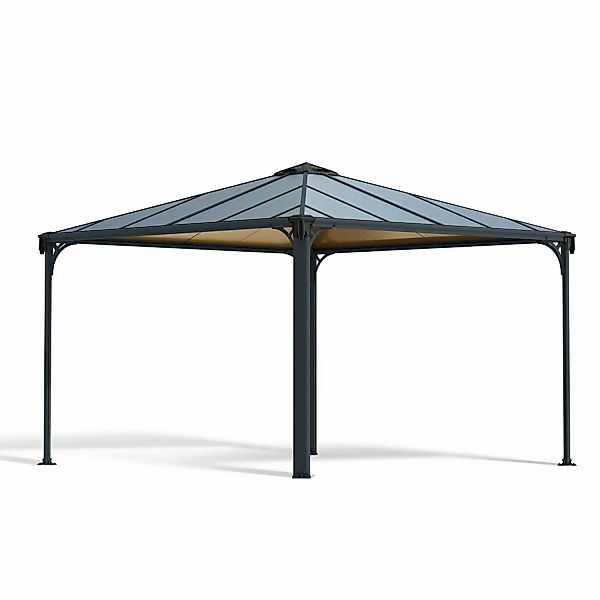 Canopia Gartenpavillon Palermo 3.6 x 3.6 Anthrazit günstig online kaufen