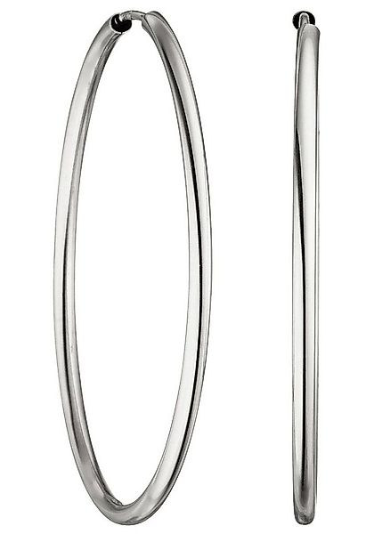 JOBO Paar Creolen Ohrringe 39 mm, 585 Weißgold günstig online kaufen