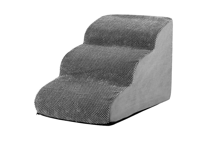 COSTWAY Haustiertreppe Hunderampe, 3-stufige, faltbar & tragbar günstig online kaufen