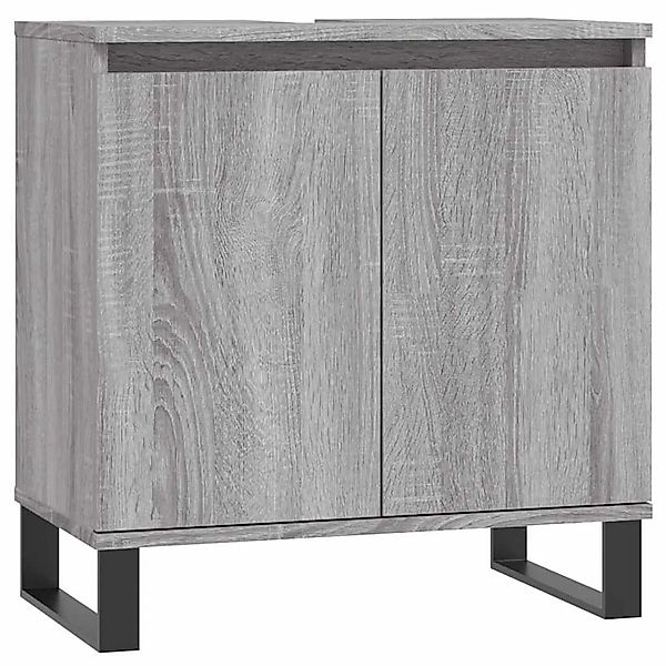 vidaXL Badschrank Grau Sonoma 58x33x60 cm Holzwerkstoff 831594 günstig online kaufen