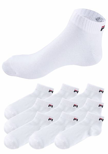 Fila Kurzsocken "UNISEX QUARTER PLAIN SOCKS", (9 Paar), mit klassischem Log günstig online kaufen