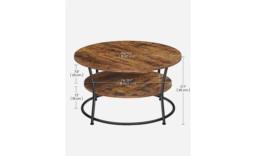 Couchtisch   ¦ braun ¦ Maße (cm): B: 80 H: 45 Tische > Couchtische > Coucht günstig online kaufen