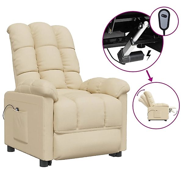 vidaXL Relaxsessel Elektrisch Creme Stoff 3073757 günstig online kaufen