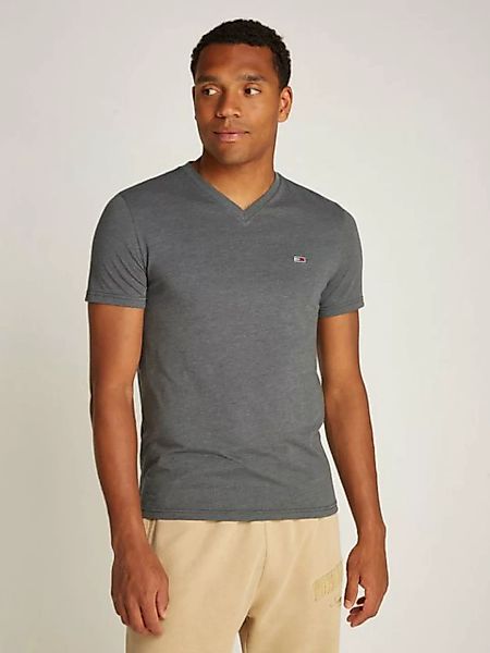 Tommy Jeans T-Shirt TJM XSLIM JASPE VNECK TEE EXT in Melange-Optik günstig online kaufen