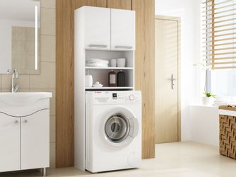 Home Collective Waschmaschinenumbauschrank Waschmaschinenschrank weiß, Häng günstig online kaufen