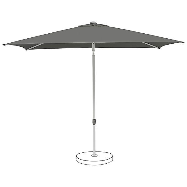 Suncomfort by Glatz Marktschirm Stone Grey mit Handöffner günstig online kaufen