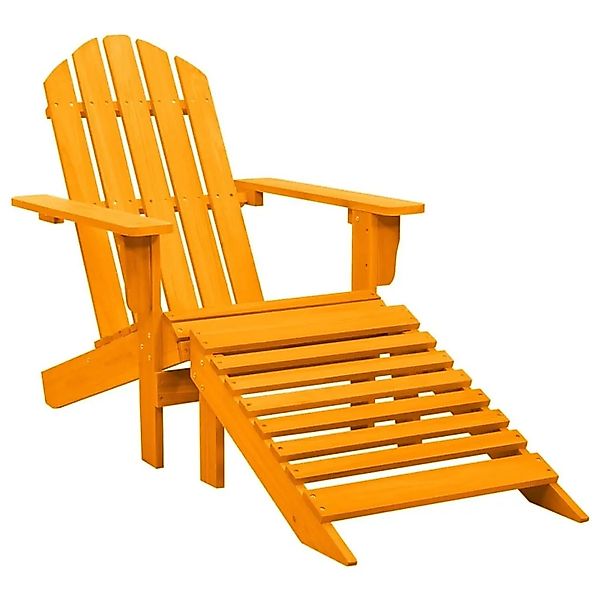 vidaXL Adirondack-Gartenstuhl mit Fußteil Massivholz Tanne Orange 315868 günstig online kaufen