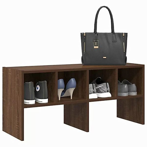 vidaXL Schuhschrank Schuhregal Stapelbar Braun Eichen-Optik 89,5x30x40 cm günstig online kaufen