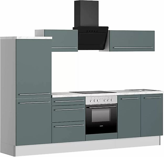 KOCHSTATION Küche "KS-Bern2", Breite 270 cm, wahlweise mit E-Geräten, Seite günstig online kaufen