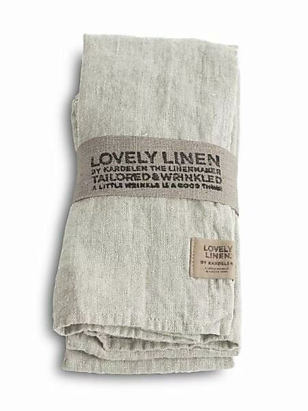 Lovely Linen Servietten & -ringe Lovely Serviette Leinen light grey (1 Stüc günstig online kaufen
