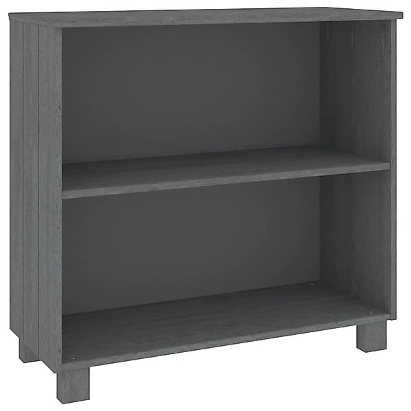 vidaXL Sideboard HAMAR Dunkelgrau 85x35x80 cm Massivholz Kiefer 340502 günstig online kaufen