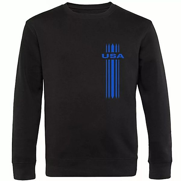 multifanshop Sweatshirt USA - Streifen - Pullover günstig online kaufen