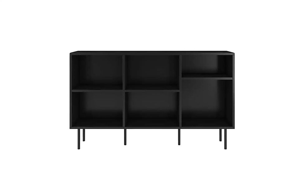 Standregal  Mirka ¦ schwarz ¦ Maße (cm): B: 130 H: 80 Regale > Bücherregale günstig online kaufen