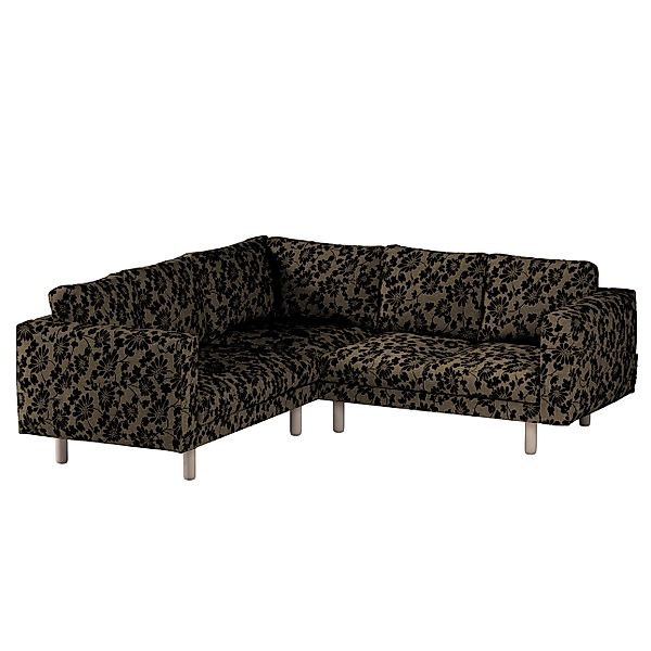 Bezug für Norsborg 4-Sitzer Ecksofa, beige-schwarz, Norsborg 4-Sitzer Eckso günstig online kaufen