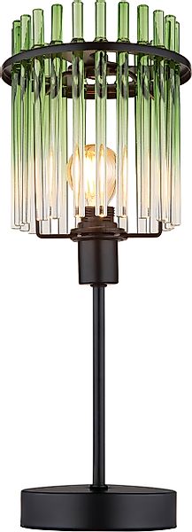 GLOBO LIGHTING Tischleuchte »GORLEY« E14 1 Stk. Tischlampe schwarz Glasstäb günstig online kaufen