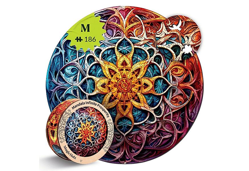 MagicHolz Puzzle MagicHolz Unendlicher Reichtum Mandala Holzpuzzle, 298 Puz günstig online kaufen