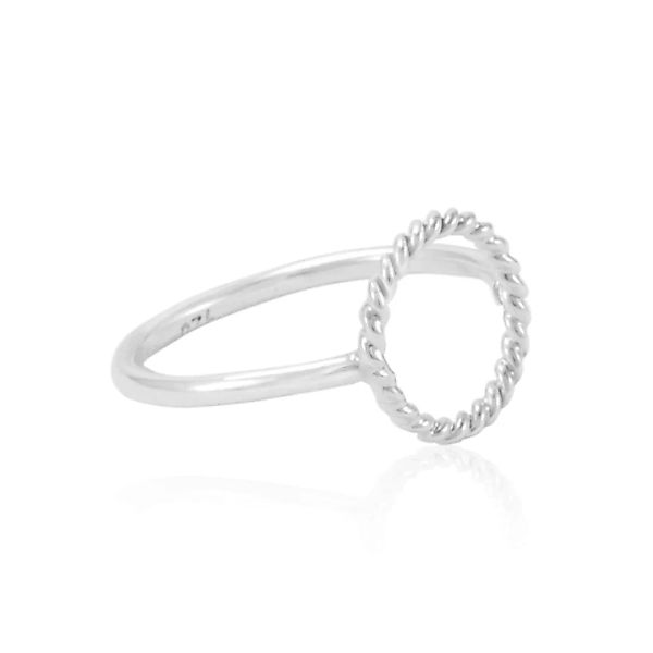Silber Ring Kreis Geflochten Fair-trade Und Handmade günstig online kaufen