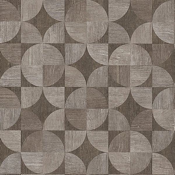 PROFHOME 369132-GU Holz Tapete Grafisch Matt Grau Braun 0,53 m x 10,05 m 5, günstig online kaufen