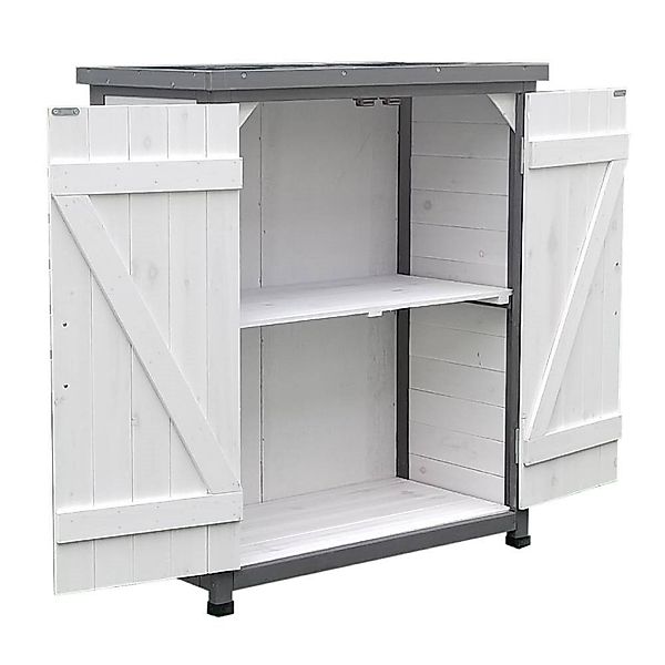 Feel2Home Gerätehaus Gartenschuppen Geräteschrank Gerätehaus Weiß günstig online kaufen