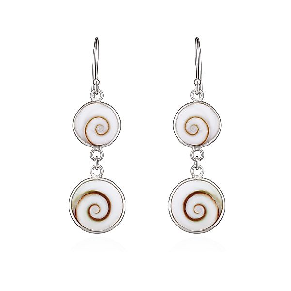 NKlaus Paar Ohrhaken Paar 28x13mm Perlmut günstig online kaufen