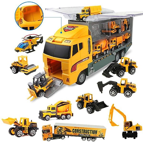 ZEUOPQ Spielzeug-LKW 11pcs LKW Spielzeug-Auto Autotransporter günstig online kaufen
