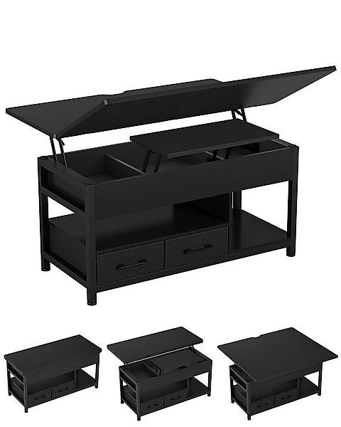 MSMASK Couchtisch 3-in-1-Multifunktions-Wohnzimmertisch mit 2 Schubladen, K günstig online kaufen