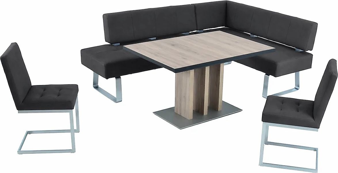 K+W Komfort & Wohnen Eckbankgruppe "Spider II" Set, 4 Stk. tlg. langer Sche günstig online kaufen