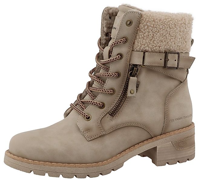 TOM TAILOR Winterstiefelette Stiefelette, Winterboots mit Blockabsatz günstig online kaufen