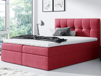 Beautysofa Boxspringbett Kontinentales Bett mit Matratze günstig online kaufen