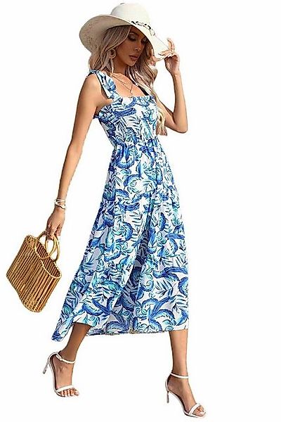 AUKUU Sommerkleid Damen Karneval Strandkleid, Chiffon Swing Kleid günstig online kaufen