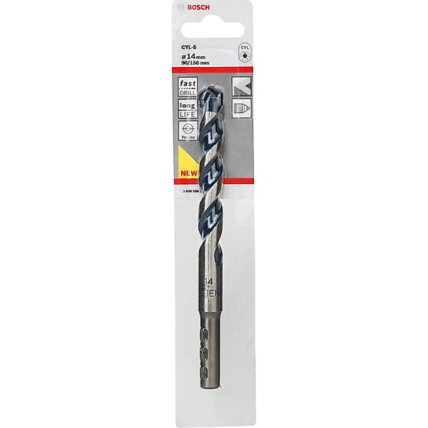 Bosch Betonbohrer CYL-5 14 mm x 90 mm x 150 mm günstig online kaufen