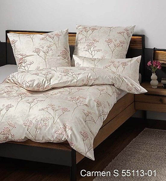 Janine Janine Interlock-Jersey Bettwäsche CARMEN S 55113 sand koralle pink günstig online kaufen