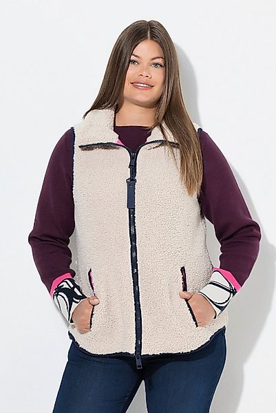 Laurasøn Steppweste Teddyweste Stehkragen Zipper günstig online kaufen