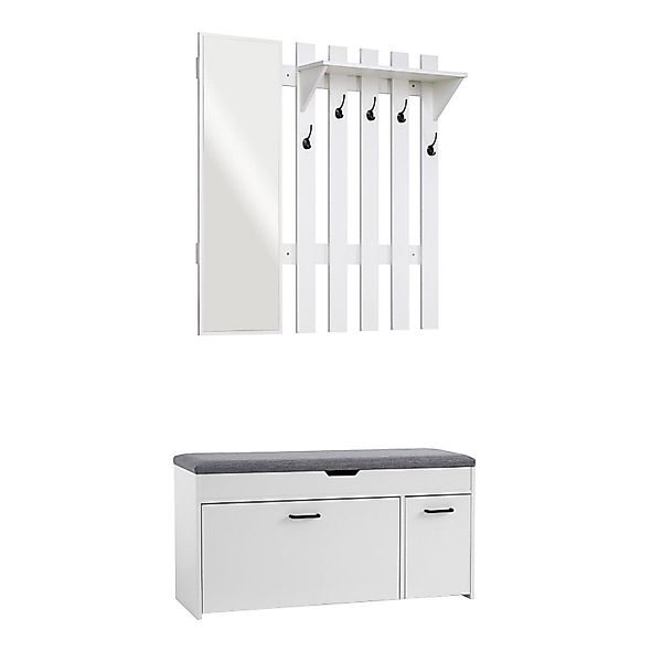 Mondeer Garderoben-Set (2-St), Garderobe mit Schuhbank, günstig online kaufen