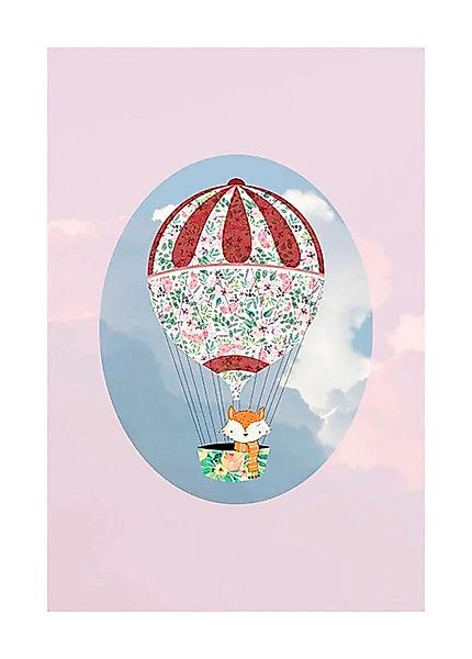 Komar Bild "Happy Balloon Rose", Figuren, (1 St.), Wandbild zur Dekoration günstig online kaufen