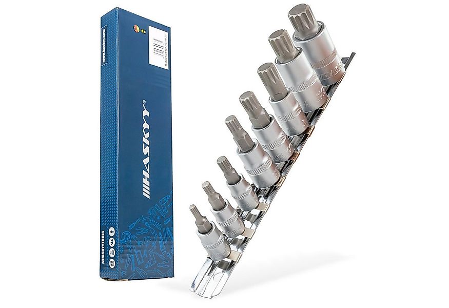 HASKYY Bit- und Steckschlüsselset Steckschlüsselsatz Innenvielzahn Stecknus günstig online kaufen
