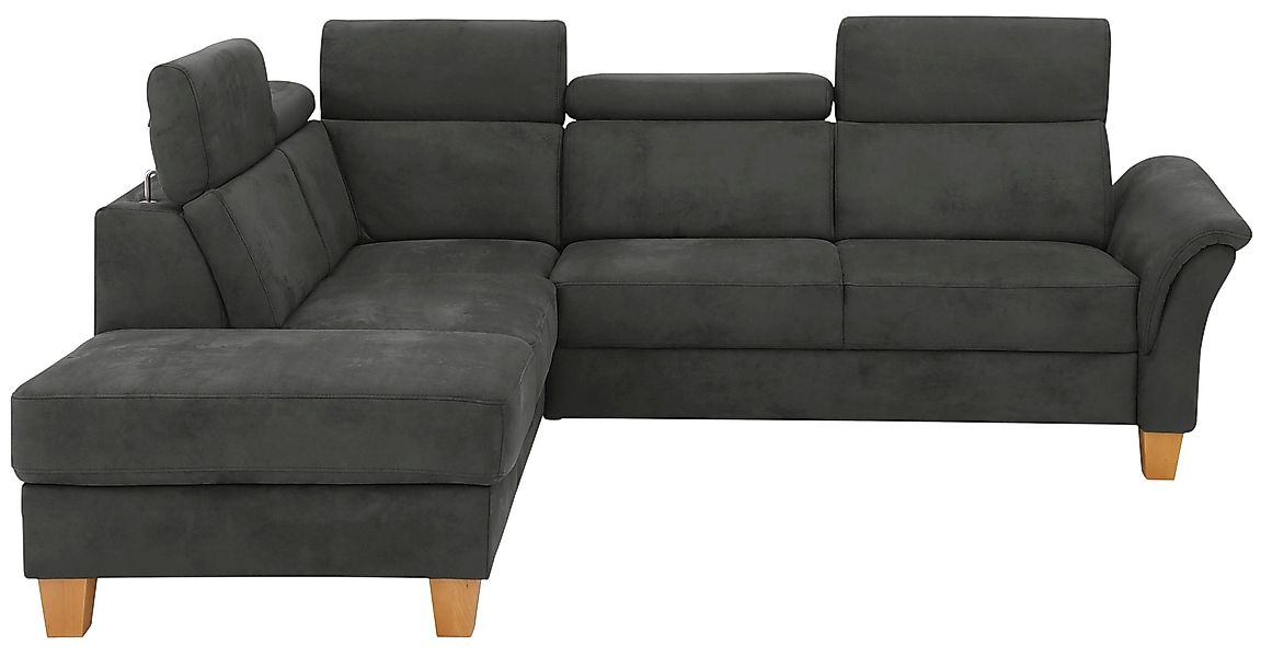 Home affaire Ecksofa "Conville L-Form", Federkern, wahlweise mit Bettfunkti günstig online kaufen