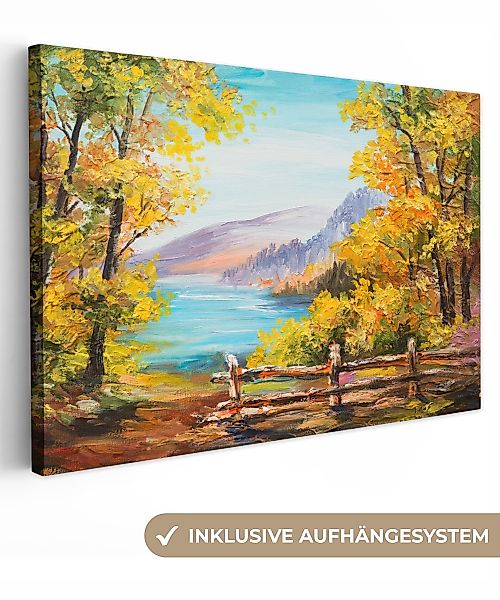 OneMillionCanvasses® Leinwandbild Malerei - Ölfarbenoptik - günstig online kaufen