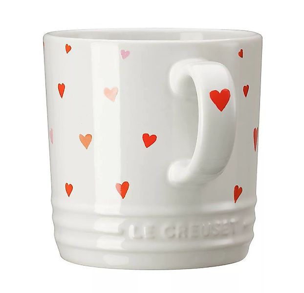 Le Creuset Tasse Becher Hearts Steinzeug Weiß 350ml günstig online kaufen