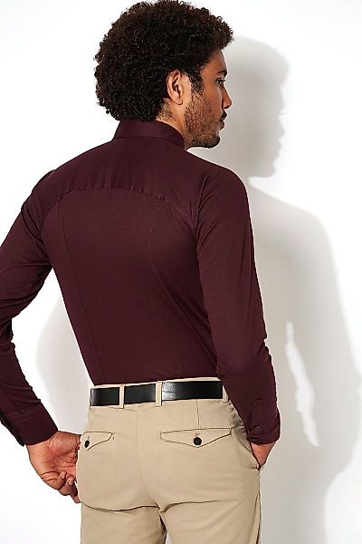 Desoto Hemd Bügelfrei Modern Kent Dunkelviolett - Größe XS günstig online kaufen